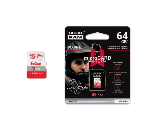 GOODRAM 64GB microSDXC UHS-II zapis 240MB/s odczyt 280MB/s - 377417 - zdjęcie 2